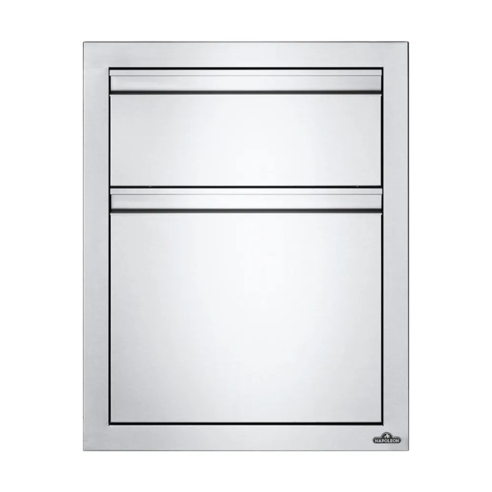 Встраиваемый элемент с малым и большим выдвижными ящиками Napoleon, 46 х 61 см - BI-1824-2DR