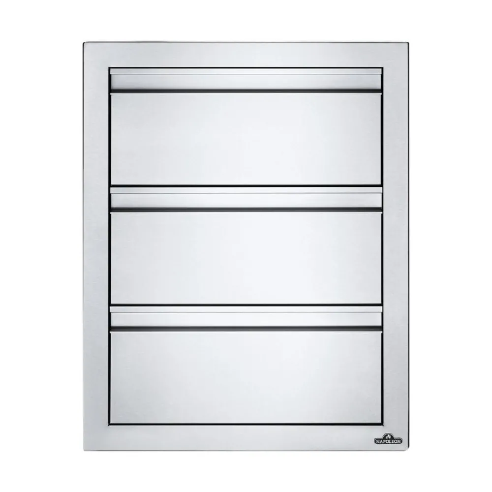 Встраиваемый элемент с 3-мя выдвижными ящиками Napoleon 46 х 61 см - BI-1824-3DR