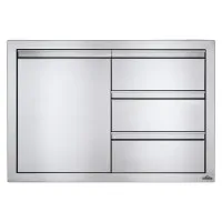 Встраиваемый элемент с 3-мя выдвижными ящиками и отсеком с дверью Napoleon, малый 91 х 61 см