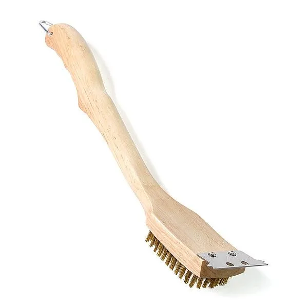 Щетка для чистки латунная с деревянной ручкой Napoleon
