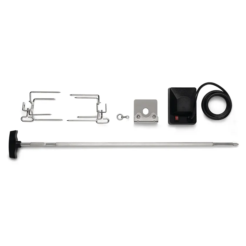 Вертел с 2-мя зажимами и электромотором для моделей Napoleon Freestyle