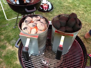 Как росжигать угольный стартер Наполеон