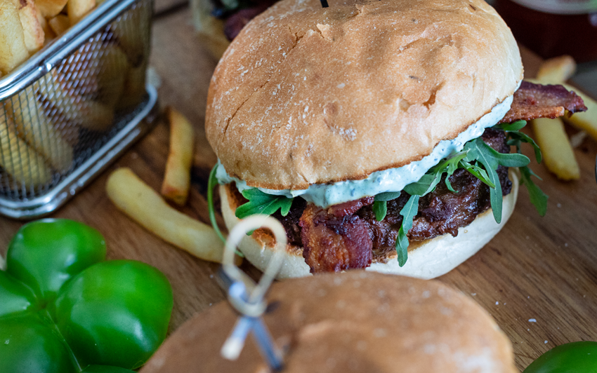 варіант презентації бургера для клієнта