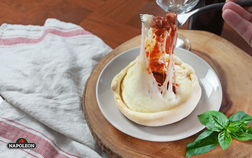 Мини пицца пепперони, пробуем