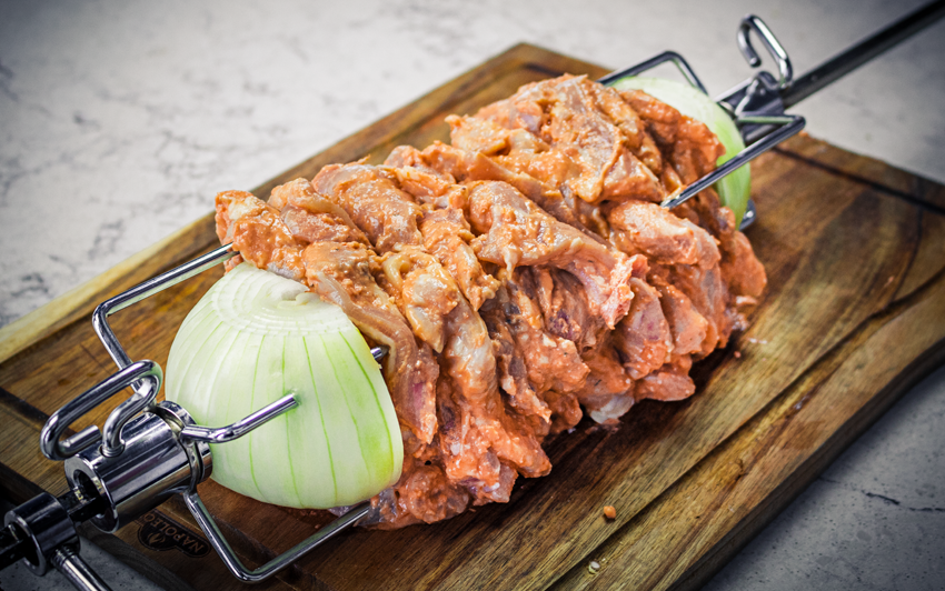 курка на рожні