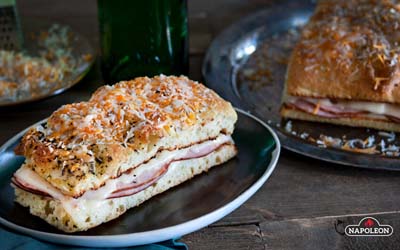 рецепт Крок-месьє на грилі